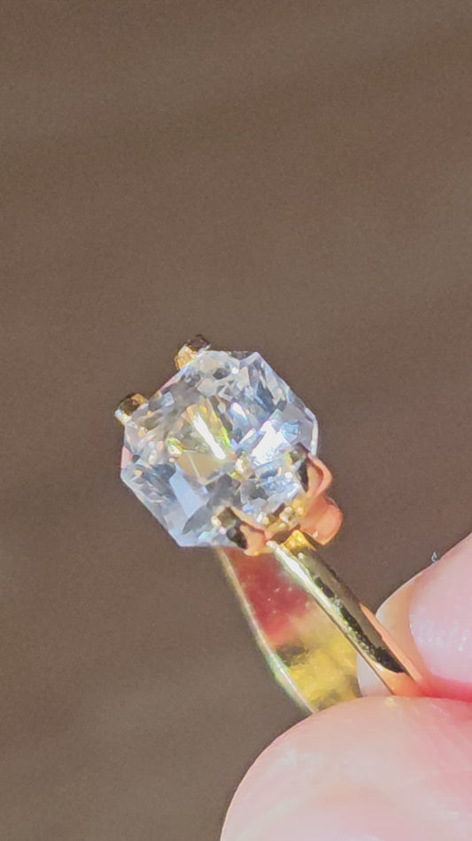 White Sapphire Natural no heat
