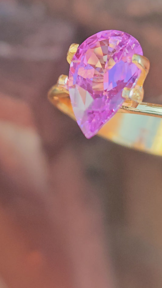 Pink Sapphire Natural no heat Hot Pink 3.25crt