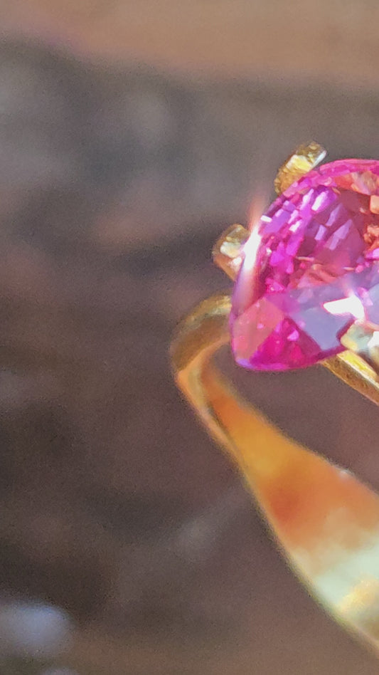 Hot Pink Sapphire natural No Heat 1.67crt